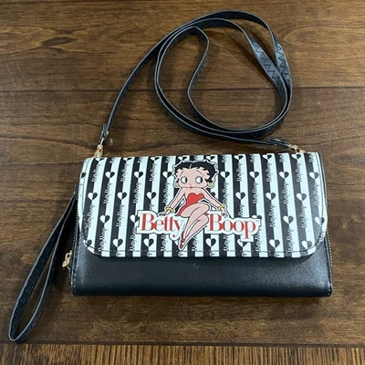 Bolso bandolera/muñequera de hombro Betty Boop para mujer 9"×5,5 nuevo sin etiquetas Foto 1 de 4