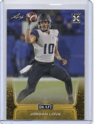 2020 Leaf Draft #11 Jordan Love Gold - Image 1 of 2