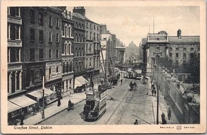 Autobuses / carros de caballos / sin usar postal "Grafton Street" de Dublín, Irlanda década de 1960 - Imagen 1 de 2