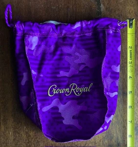 Crown Royal Limited Edition Purple / Blue Camo BAG - Drawstring Canadian Whisky - Picture 1 of 2