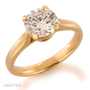 Ring Solitär Diamant 750/- Gelbgold 1 Brillant 1,5 ct. LG RW54 by Menze (22918) - Bild 1 von 11