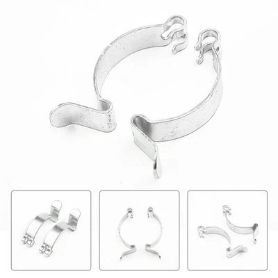 Lid Clip Metal Silver 2 Pieces Air Filter Box Clamp For Toyota Housing - Image 1 of 4