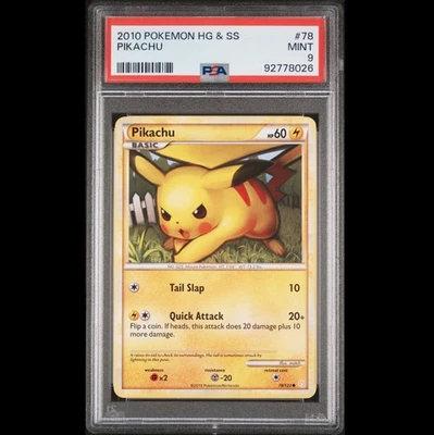 Pikachu - HG & SS 78/123 - PSA 9 - MINT - Image 1 of 2
