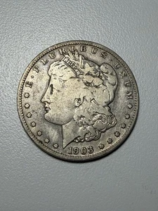 Dólar de plata Morgan 1903 semi llave 1.241.000 acuñado #1003 - Imagen 1 de 2