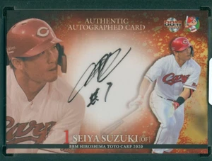 2020 BBM Hiroshima Toyo Carp Seiya Suzuki Autograph Card /60 - Picture 1 of 2
