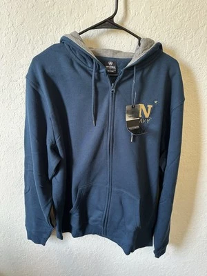 Men’s Large NAVY Midshipmen Full Zip Blue Hoodie 🇺🇸 NWT - Image 1 of 4
