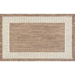 2x3 Gold Faded Shaded Solid Lines Bordered ECO1103 - Aprx 2' x 2' 11" - Picture 1 of 2