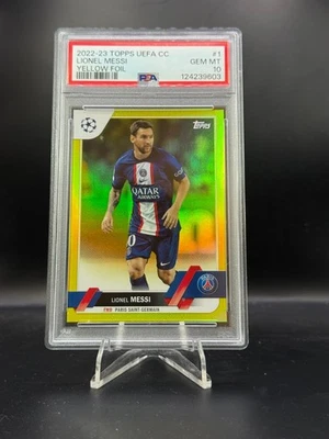 2022-23 Topps UEFA Club Competitions – Lionel Messi /299 - PSG - PSA 10 - Image 1 of 2