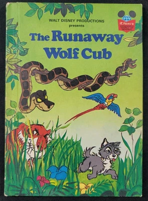 De colección The Runaway Wolf Cub 1980 Walt Disney Book Club Primera Edición HC Jungle Book Foto 1 de 4