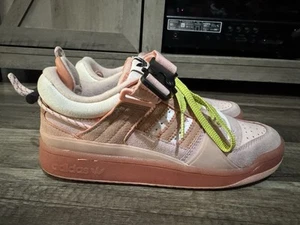 Adidas x Bad Bunny Forum Women’s 6.5 Buckle Low Sneakers in Pink Easer Egg - Picture 1 of 12
