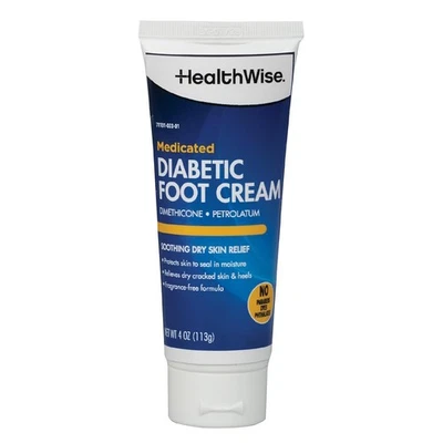 Crema medicada para pies diabéticos HealthWise | Dimeticona + Petrolato |...  Foto 1 de 4