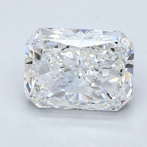 Cert. GIA 2.01 CT Radiant Cut Natural Mined Diamond Loose E color SI1 clarity - Picture 1 of 2