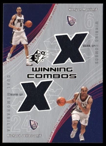 2002-03 SPx Combos ganadores #KMRJ Kenyon Martin Richard Jefferson NUEVA CAMISETA NETS - Imagen 1 de 1