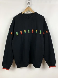 Men's Vintage Carlo Colucci Black Sweater Size XL - Picture 1 of 20