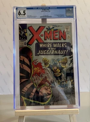 X-men 13 1965 CGC 6.5 2nd JUGGERNAUT! Marvel Comics. Jack Kirby Cover - Image 1 of 2