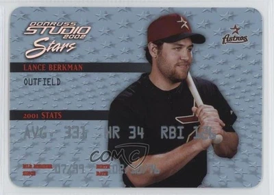 2002 Donruss Studio Stars Platinum /50 Lance Berkman #SS-32 - Image 1 of 2