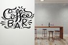 Wall Quote "Coffee Bar" Sticker Modern Transfer Coffee Bar Kitchen Cafe PVC Deco