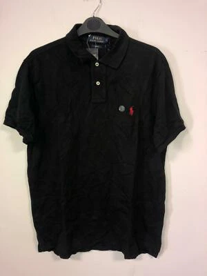 Polo Ralph Lauren Ajustado Polo Negro XL TD009 Nn 08 - Imagen 1 de 3