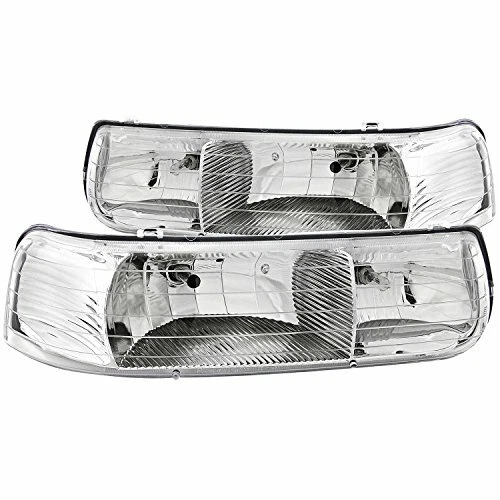 ANZO (111011) Crystal Headlights Chrome for 1999-2002 Chevrolet Silverado 1500 - Image 1 of 1