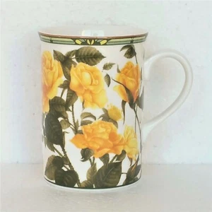 Vintage Royal Canterbury Mug Cup Tea Cup Yellow Roses Fine Bone China 9 oz - Picture 1 of 7