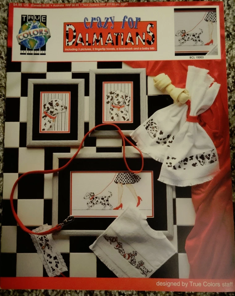 Crazy for Dalmatians cross stitch leaflet  Super cute - Image 1 of 1