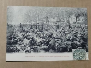 CPA 34 BEZIERS - LES MUTINS DU 17e CAMPES SUR LES ALLEES PAUL RIQUET - Imagen 1 de 2