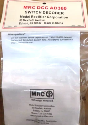 MRC "DCC AD360" SWITCH DECODER - Image 1 of 2
