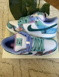 Nike Dunk SB x Futura Laboratories Low Bleached Aqua | UK9.5 |  - Picture 1 of 6