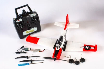Rage T-28 Trojan Micro RTF Airplane with PASS Pilot Assist Stability System 1302 - Image 1 of 2