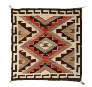Handwoven Navajo Kilim Rug Southwestern Style Native American Pattern Size 8x8 - Picture 1 of 1