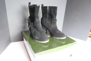 Kohls® Women's Leather Madison Black Fashion Boots - Size 8 Eddy Bauer® - Black - Picture 1 of 12