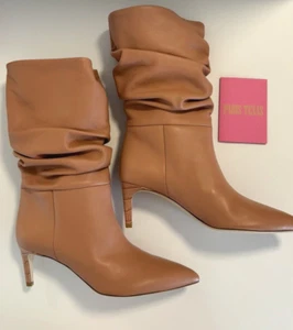 Paris Texas Tan-Light Pink Slouchy Boot - Soft Nappa Leather - Brand New - Size - Picture 1 of 13