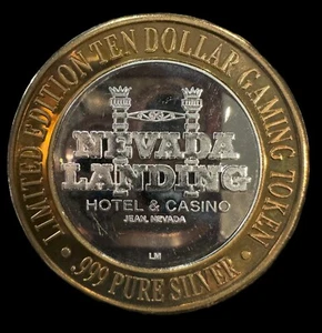 Spielmarke Nevada Landing Casino Silbermünze - Bild 1 von 2