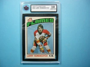 1976/77 O-PEE-CHEE NHL HOCKEY CARD #281 LARRY ROMANCHYCH KSA 10 GEM MINT OPC - Picture 1 of 2