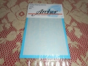 ARCHER AR35006W, 1/35 D-DAY VERSAND SCHABLONEN FÜR SHERMANS MIT TROCKENEM TRANSFER-SET - Bild 1 von 2