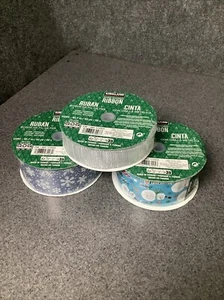 Kirkland Signature WireEdge Blue Snowman Holiday Scene M39E - Bild 1 von 5