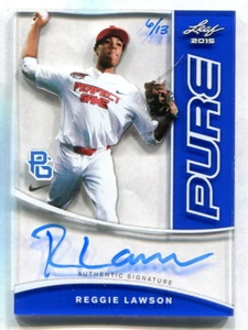 2015 LEAF PURE REGGIE LAWSON AUTOGRAPH SERIAL 6/13 - Picture 1 of 1