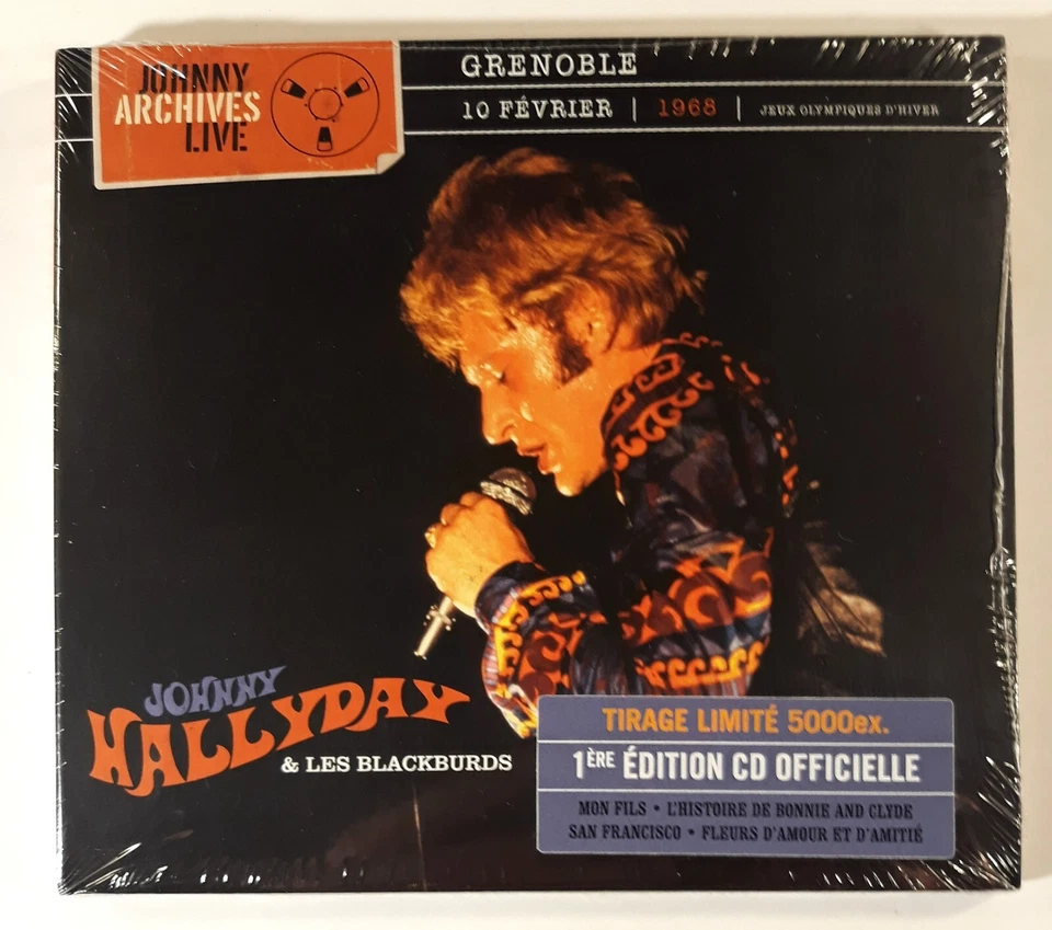 Johnny Hallyday & Les Blackburds - Grenoble 1968  (Limited CD) New & Sealed - Image 1 of 2