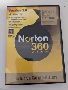 NORTON 360 all in one security Gold Edition version 5.0 - PC DVD - Picture 1 of 3