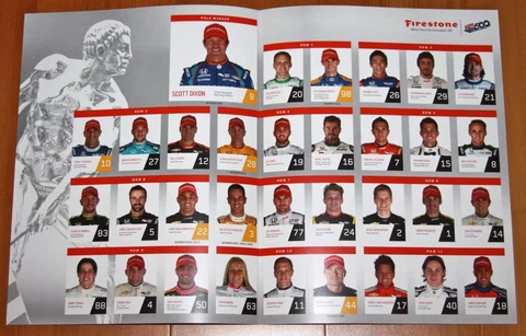 2017 Indy 500 Firestone Starting Grid Race Day Promo SGA Poster Takuma Sato Win Cover