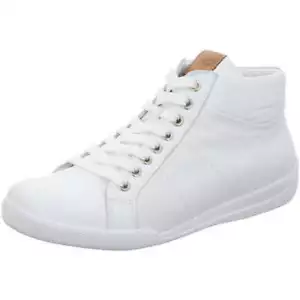 Andrea Conti Schnürstiefelette 0343619 534 Weiß Leder Stiefelette High Sneaker - Bild 1 von 5