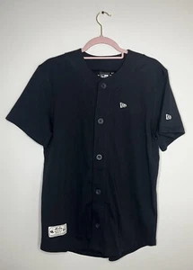 Camicia da baseball uomo/donna New Era maglia XSmall nera nuove etichette - Foto 1 di 4