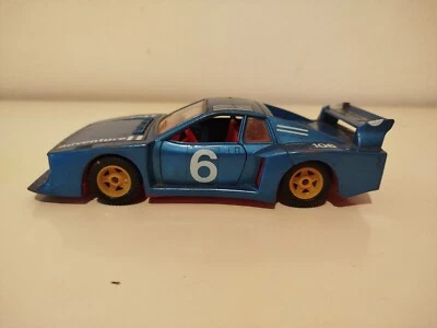Macchinina Modellino die cast 1/25 polistil lancia beta montecarlo sn 15 Blu - Immagine 1 di 4