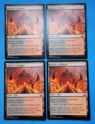 4x Rakdos Guildgate Modern Masters 2017 Mtg Magic Card Dual Land Gate Mana 242 - Image 1 of 4