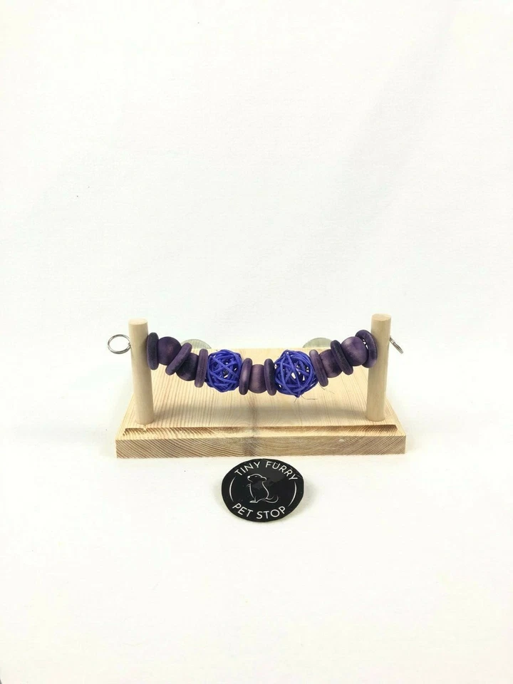 Gran repisa con rompeaburrimientos juguete conectado a jaula, 7,5 pulgadas x 5,5 pulgadas Foto 1 de 1