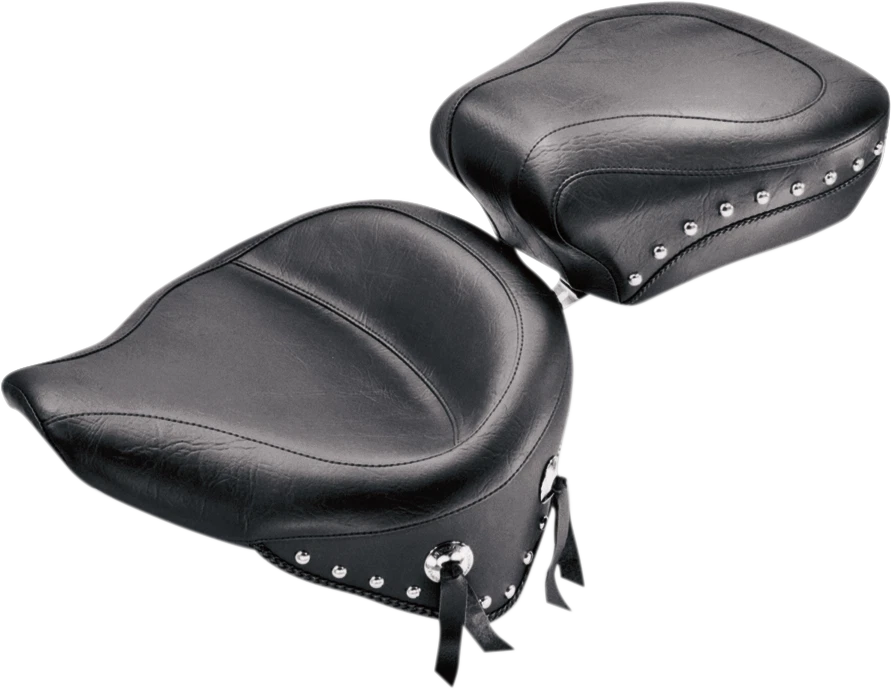 Asiento trasero ancho Mustang - tachonado - negro - Softail '84-'99 75509 Foto 1 de 1