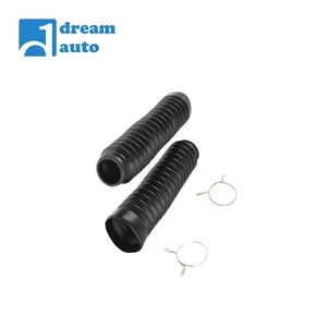 Brand New Black Front Shock Fork Boots Rubber for Honda CRF125F XR100R - Picture 1 of 13