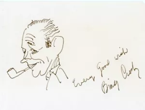 Bing Crosby - signierte Albumseite mit Skizze - Bild 1 von 1