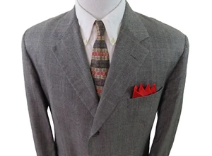 Brooks Brothers 1818 Madison Mens Glen Plaid Blazer Jacket Sport Coat 44 R USA - Picture 1 of 13