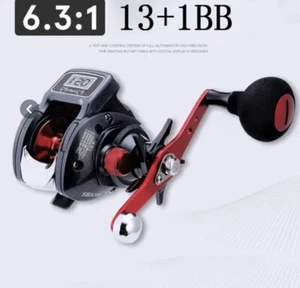 Angelrollen Rechtshand Low Profile Line Counter Tackle Digitalanzeige - Bild 1 von 12